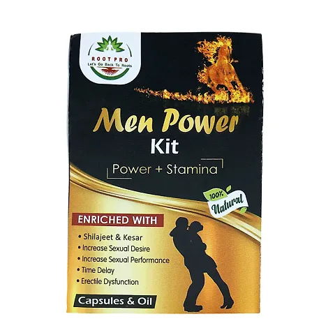 Mens Power Capsules Morning + Power Oil  KIT