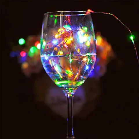 Techmahoday? Multicolour Fairy String Light, 20LED Cork Lights Copper Wire String Lights, 2 Meter Battery Operated Wine Bottle Fairy Lights Bottle DIY, Christmas, Wedding Party Decor Light