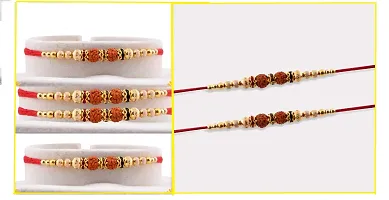 Techmahoday? Beautiful Rakhi for Brother with Kalava Set and Roli Chawal Combo with LED Wine Bottle Cork Copper Wire String Lights (2m)-thumb2