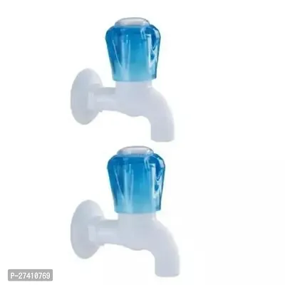 Heavy Duty Plastic Body Regular Bibcockrooting Tap/Kitchen/Bathroom/Wash Basin Tap - Blue-thumb0