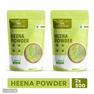 NaturoBliss Natural Henna powder for hair 50G (Pack of 2)-thumb0