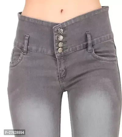 Classic Solid Jeans for Women-thumb3