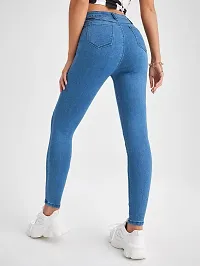 Classic Solid Jeans for Women-thumb1