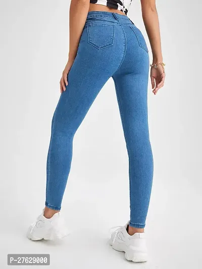 Classic Solid Jeans for Women-thumb2