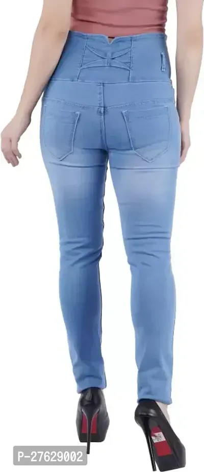 Classic Solid Jeans for Women-thumb2