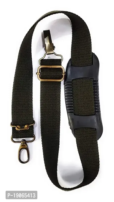 Gun Belt, Hand-Made, Made up of Cotton, a Buckle Used for Easy Attachment and a Fully Rubberized Gripper for a Perfect Grip. (Military Green)