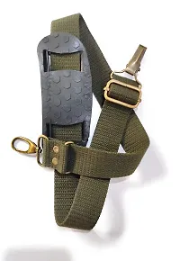 Gun Belt, Hand-Made, Made up of Cotton, a Buckle Used for Easy Attachment and a Fully Rubberized Gripper for a Perfect Grip. (Military Green)-thumb4