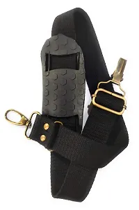 Gun Belt, Hand-Made, Made up of Cotton, a Buckle Used for Easy Attachment and a Fully Rubberized Gripper for a Perfect Grip. (Jet Black)-thumb4