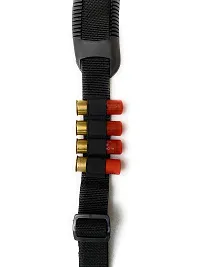 Start Now Double Barrel Special Nylon Belt with Cartridge Holder (Black.)-thumb2