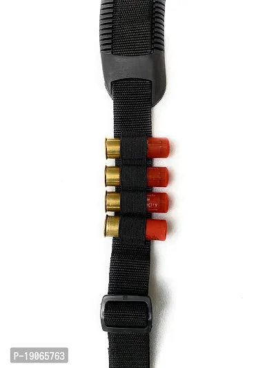 Start Now Double Barrel Special Nylon Belt with Cartridge Holder (Black.)-thumb3