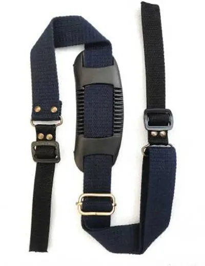 Gun Belt, Hand-Made, Made up of Cotton, Fully Rubberized Gripper for a Perfect Grip, Self Locking Clips Strap (Navy Blue)