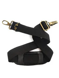 Gun Belt, Hand-Made, Made up of Cotton, a Buckle Used for Easy Attachment and a Fully Rubberized Gripper for a Perfect Grip. (Jet Black)-thumb3