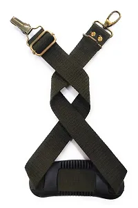 Gun Belt, Hand-Made, Made up of Cotton, a Buckle Used for Easy Attachment and a Fully Rubberized Gripper for a Perfect Grip. (Military Green)-thumb2