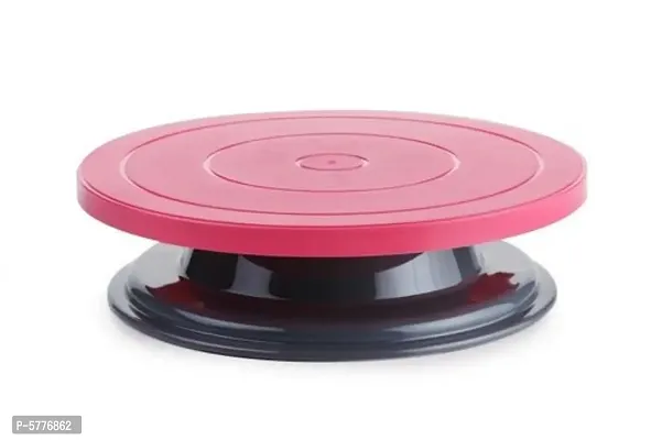 CAKE TURNTABLE REVOLVING CAKE DECORATING STAND TURNTABLE CAKE DECORATION TURNING TABLE TOOL RANDOM COLORS-thumb0
