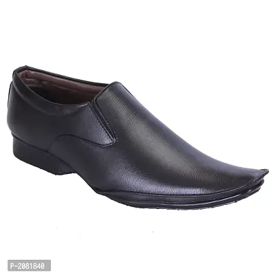 Men's Black Slip-on Party Wear Synthetic Formal Shoes-thumb0