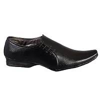 Men's Black Slip-on Synthetic Party Wear Formal Shoes-thumb1