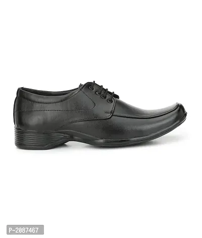 Men's Black Lace-up Synthetic Formal Shoes-thumb2