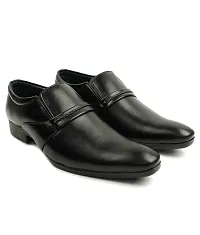 Black Solid Slip -on Formal Party Wear-thumb1