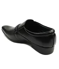 Black Solid Slip -on Formal Party Wear-thumb2