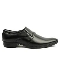 Black Solid Slip -on Formal Party Wear-thumb3