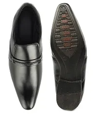 Black Solid Slip -on Formal Party Wear-thumb4
