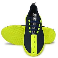 Men's Breathable Mesh Blue Neon Running Sport Shoes-thumb4