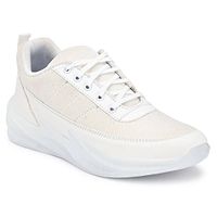 White Synthetic Sport Sneakers Shoes For Men's-thumb1