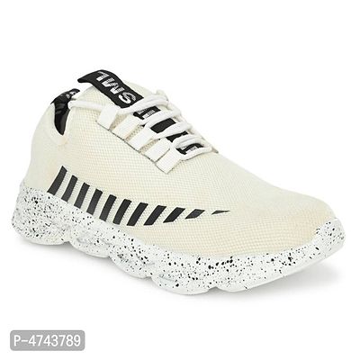 White Running Sport Shoes for Men's-thumb3
