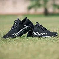 Black Running Sport Shoes For Men's-thumb1