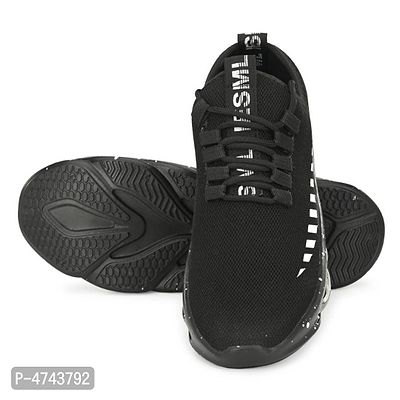 Black Running Sport Shoes For Men's-thumb5