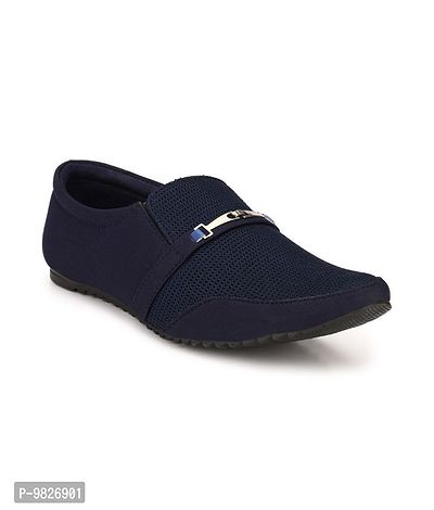 Groofer Mens Blue Slip-on  Casual Party Wear-thumb2