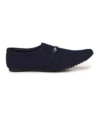 Groofer Mens Blue Slip-on  Casual Party Wear-thumb3