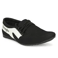 Groofer Mens Black casual Shoes-thumb2