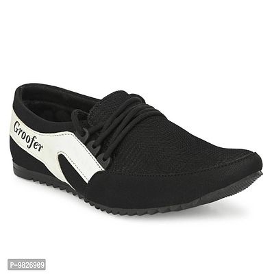 Groofer Mens Black casual Shoes-thumb3