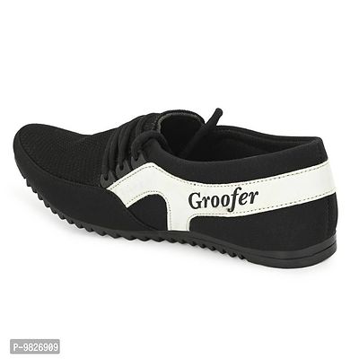 Groofer Mens Black casual Shoes-thumb4