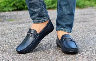Classy Solid Loafers for Men-thumb1
