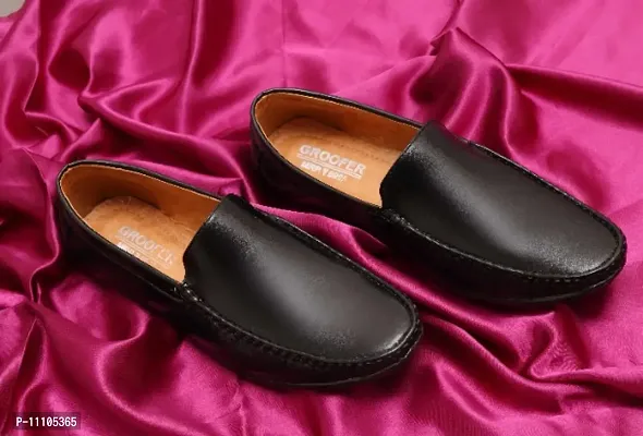 Classy Solid Loafers for Men-thumb4