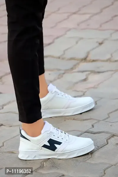 Classy Solid Sneakers for Men-thumb0