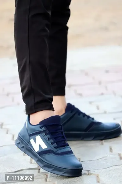 Classy Solid Sneakers for Men-thumb2