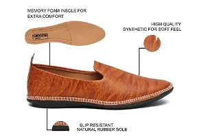 Tan Driving Loafer Shoes  For Mens-thumb2