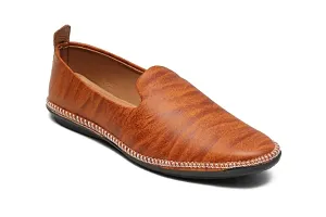 Tan Driving Loafer Shoes  For Mens-thumb3