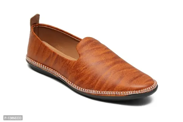 Tan Driving Loafer Shoes  For Mens-thumb4