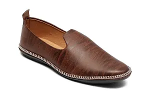 Brown Driving Loafer Shoes For Mens-thumb1