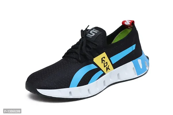 Black Stylish Running Sport Shoes For Men's-thumb3