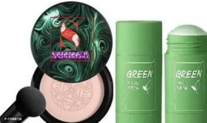 Sunisha Foundation  Green Mask Pack Of 2-thumb0