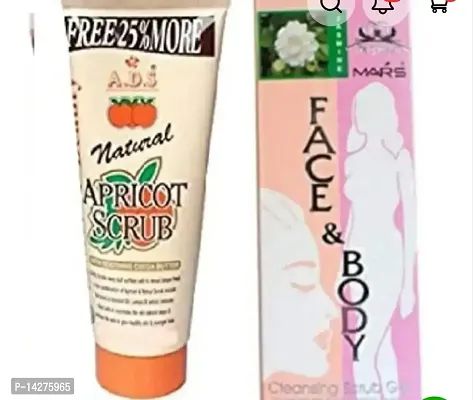 Apricot scrub  Face  Body Gel Pack Of 2
