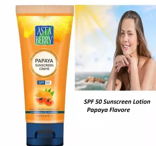 Natural Skin Care Sunscreen Lotion