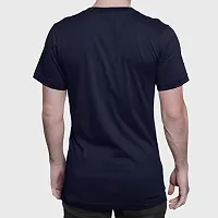 ZZZ SportsMens Cotton Round Neck T-Shirt Navy Blue 2XL-thumb2