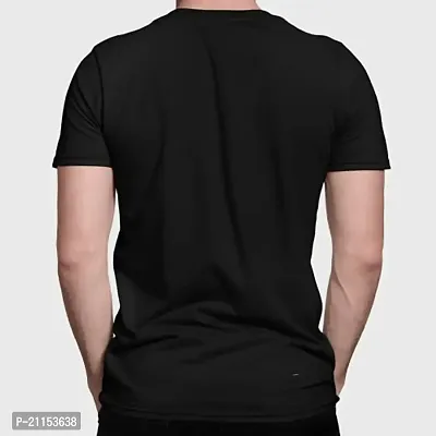 ZZZ SportsMens Cotton Round Neck T-Shirt Black 5XL-thumb3