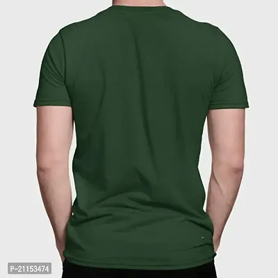 ZZZ SportsMens Cotton Round Neck T-Shirt Bottle Green M-thumb3